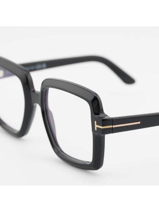 Tom Ford FT5913-B 001 Eyeglasses Shiny Black 53mm Square Frame main image 5